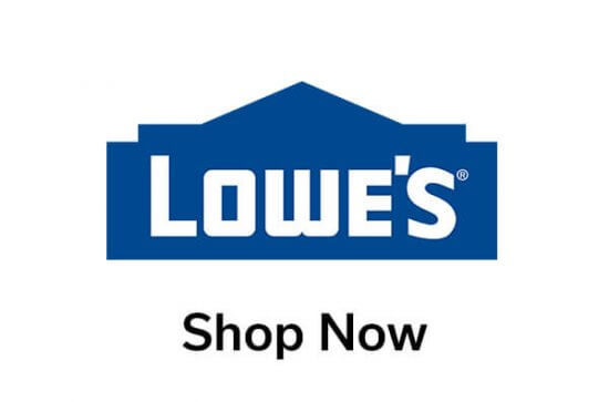 Lowe’s logo in blue with a house-shaped outline above the word Lowe’s and the text Shop Now written below in black.