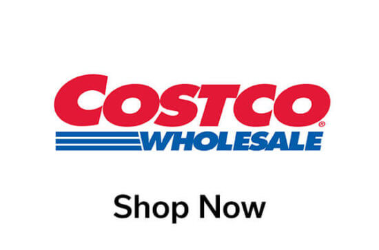 Costco Wholesale logo in red and blue, with the text Shop Now in black below the logo on a white background.