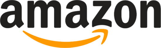 Amazon logo with the word “amazon” in black lowercase letters and a curved orange arrow underneath, pointing from the letter “a” to the letter “z.”.
