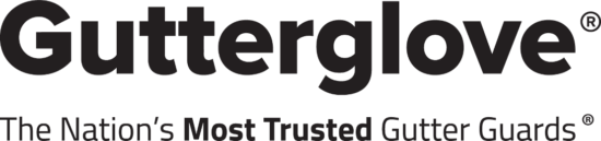 Gutterglove logo with the tagline The Nation’s Most Trusted Gutter Guards in bold black text on a white background.
