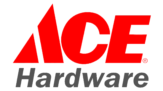 ACE Hardware logo featuring the word “ACE” in bold red uppercase letters, with the word “Hardware” below in black italicized text on a white background.
