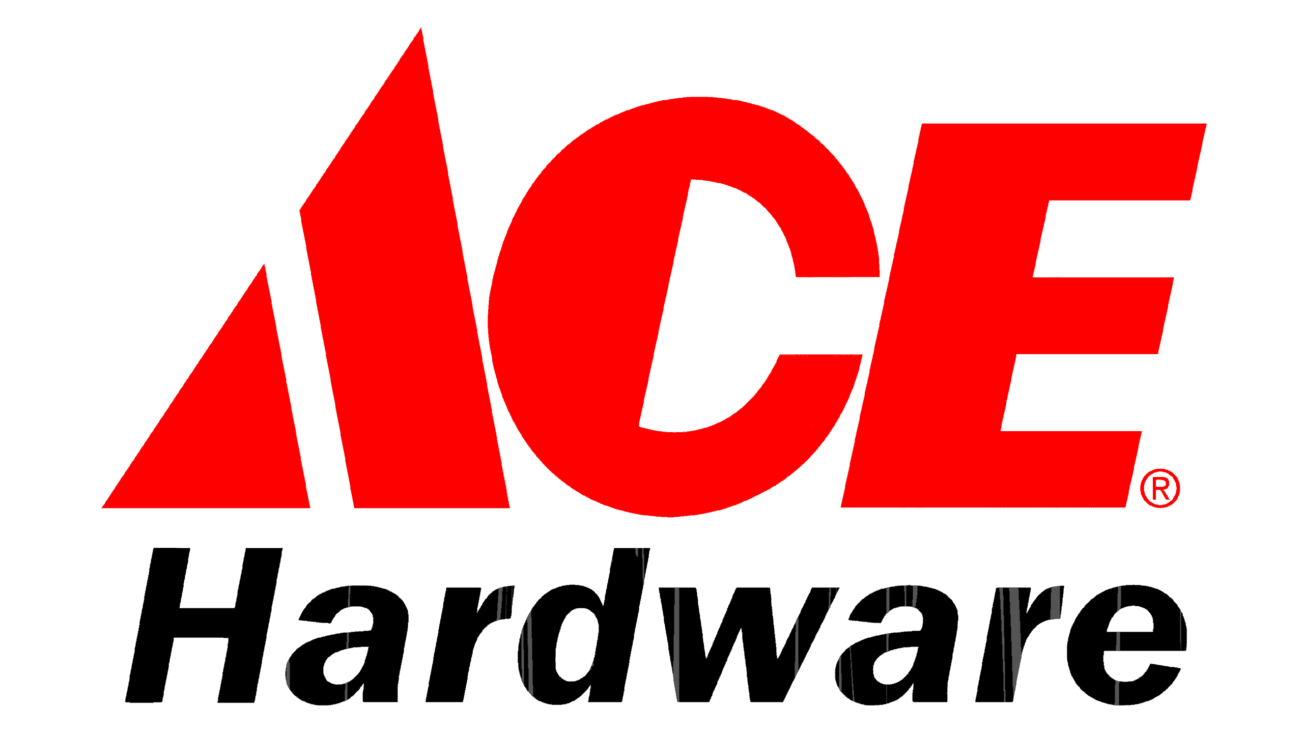 ACE Hardware logo featuring the word “ACE” in bold red uppercase letters, with the word “Hardware” below in black italicized text on a white background.